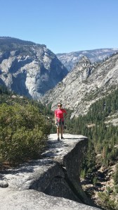 På toppen av Nevada Falls 