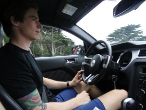 Fornøyd type bak rattet!