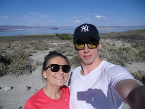 Selfie ved Mono Lake