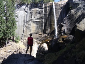 Trodde vi var endelig fremme - men neida! Vi tok turen videre til Nevada Falls 