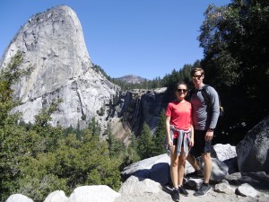 Endelig et bilde tatt av noen andre! (På vei ned fra Nevada Falls)
