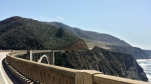 På vei til Santa Maria langs Highway 1 - Big Sur