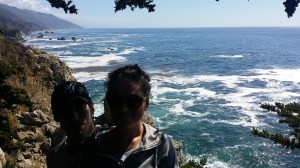 På vei til Santa Maria langs Highway 1 - Big Sur