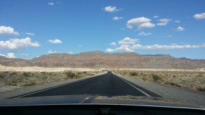 På vei fra Death Valley til Las Vegas