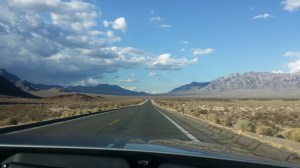 På vei fra Death Valley til Las Vegas