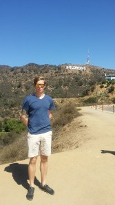 Obligatorisk bilde ved Hollywood skiltet