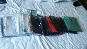 Slik så klærene ut etter vask!