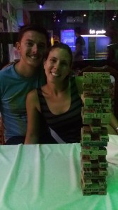 Dette er Chris og Adi (Fra UK og US) - vi bodde med de på toget. De er på bryllupsreise!