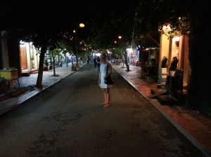 I den gamle delen av Hoi An 