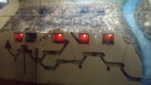 Modell av tunnelene som ble brukt under Vietnamkrigen