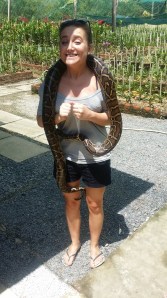 Hvor de hadde slanger - til Caroline's store fornøyelse :)