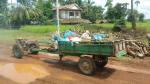 En av mange artige maskiner langs veien