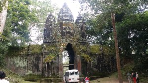 Inngangen til Angkor Thom (den sentrale delen av ruinbyen)