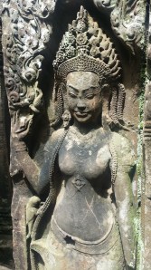 Detalj på Bayon Temple