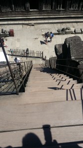 Trappen opp til tredje nivå av Angkor Wat