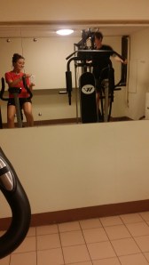 trening innimellom all maten!