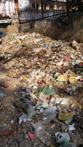 Søppel over ALT. Selv om det står en søppelbøtte 2 meter unna så kaster alle søppel rett på bakken... 