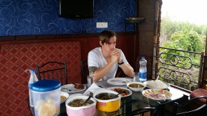 Uggen i luggen - men maten på båten var veldig god! 