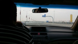 Eneste bildet vi klarte å ta i løpet av de 6 timene vi var i Doha i Qatar